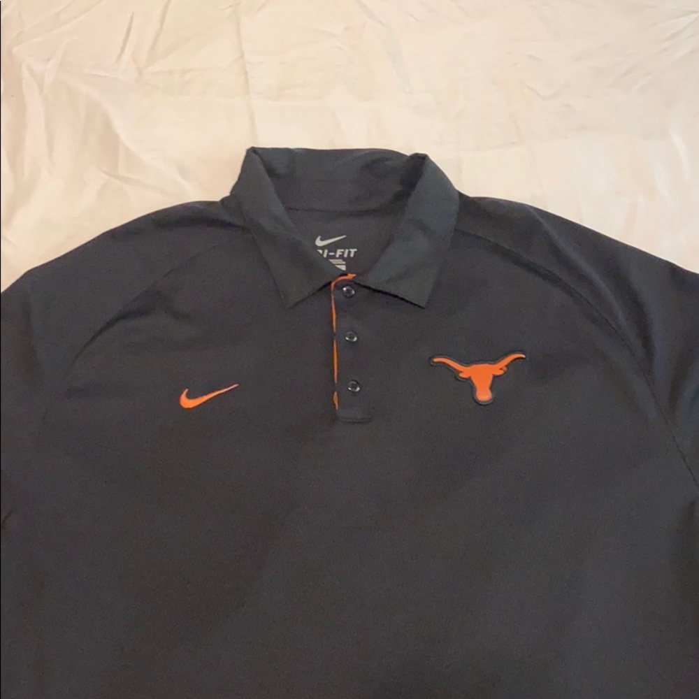 2XL Nike Dri-fit Texas Longhorns collard shirt